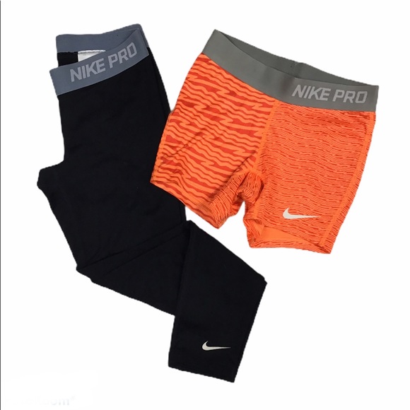 nike pro legging shorts
